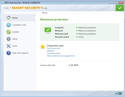 ESET Smart Security 5 en versión Beta RC