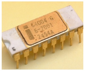 CPU Intel 4004 comercializada hace 40 años
