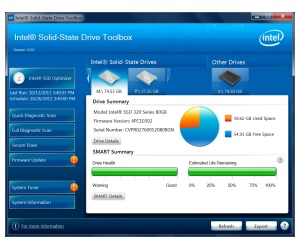 Software Intel SSD ToolBox 3.0