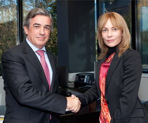 Federico Flórez, CIO de Ferrovial, y María Garaña, presidenta de Microsoft Ibérica, 