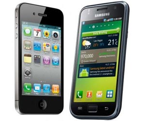 Smartphones Samsung Apple