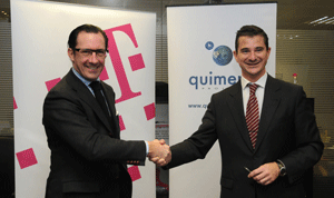 Carles Peyra, consejero delegado de T-Systems, y Javier de Rocafort, presidente de Quimera Project