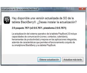 BlackBerry PlayBook 2.0 descarga