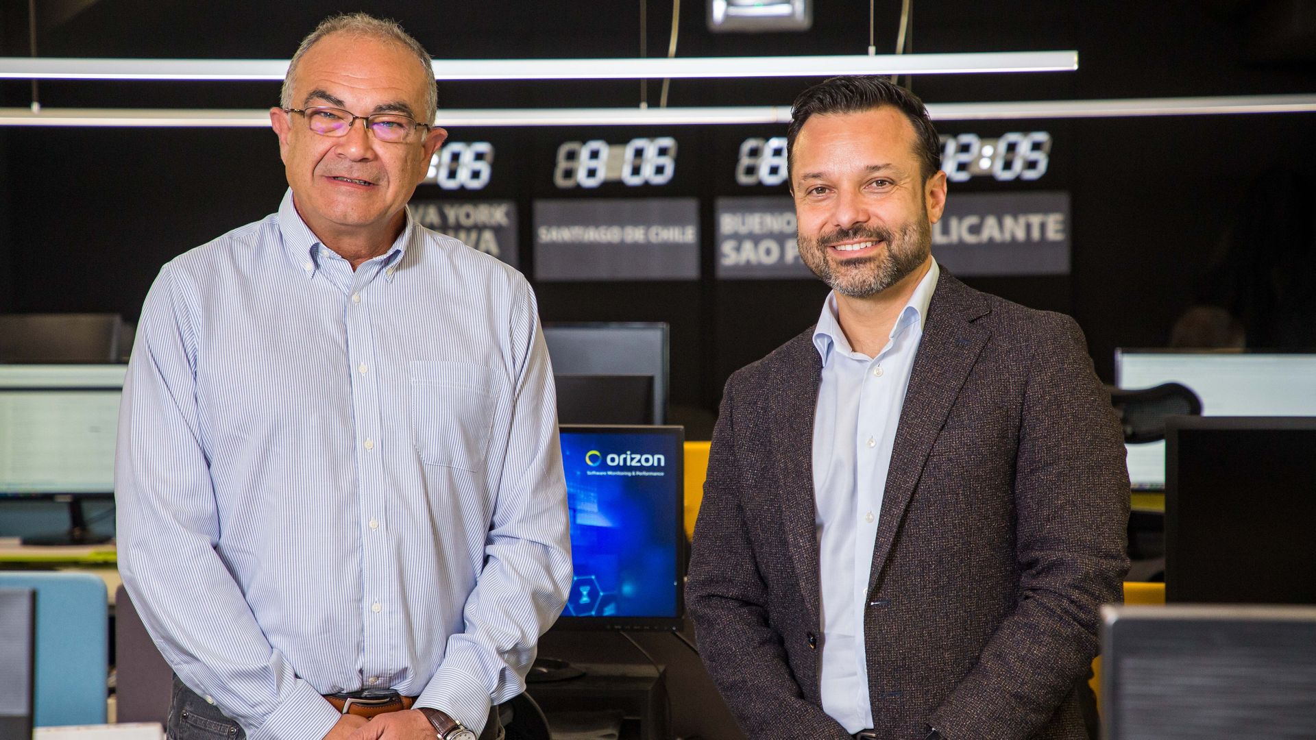 José Manuel Desco y Ángel Pineda, director general y CEO de Orizon, respectivamente.