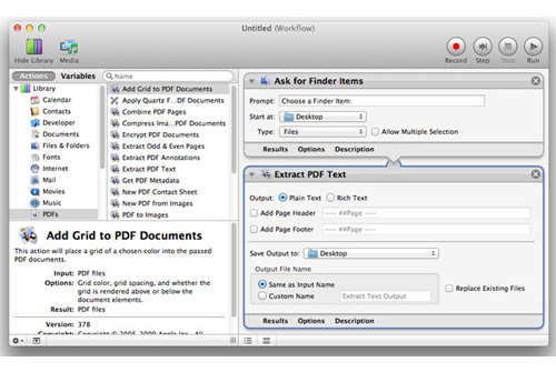 convierte archivos pdf a word con automator